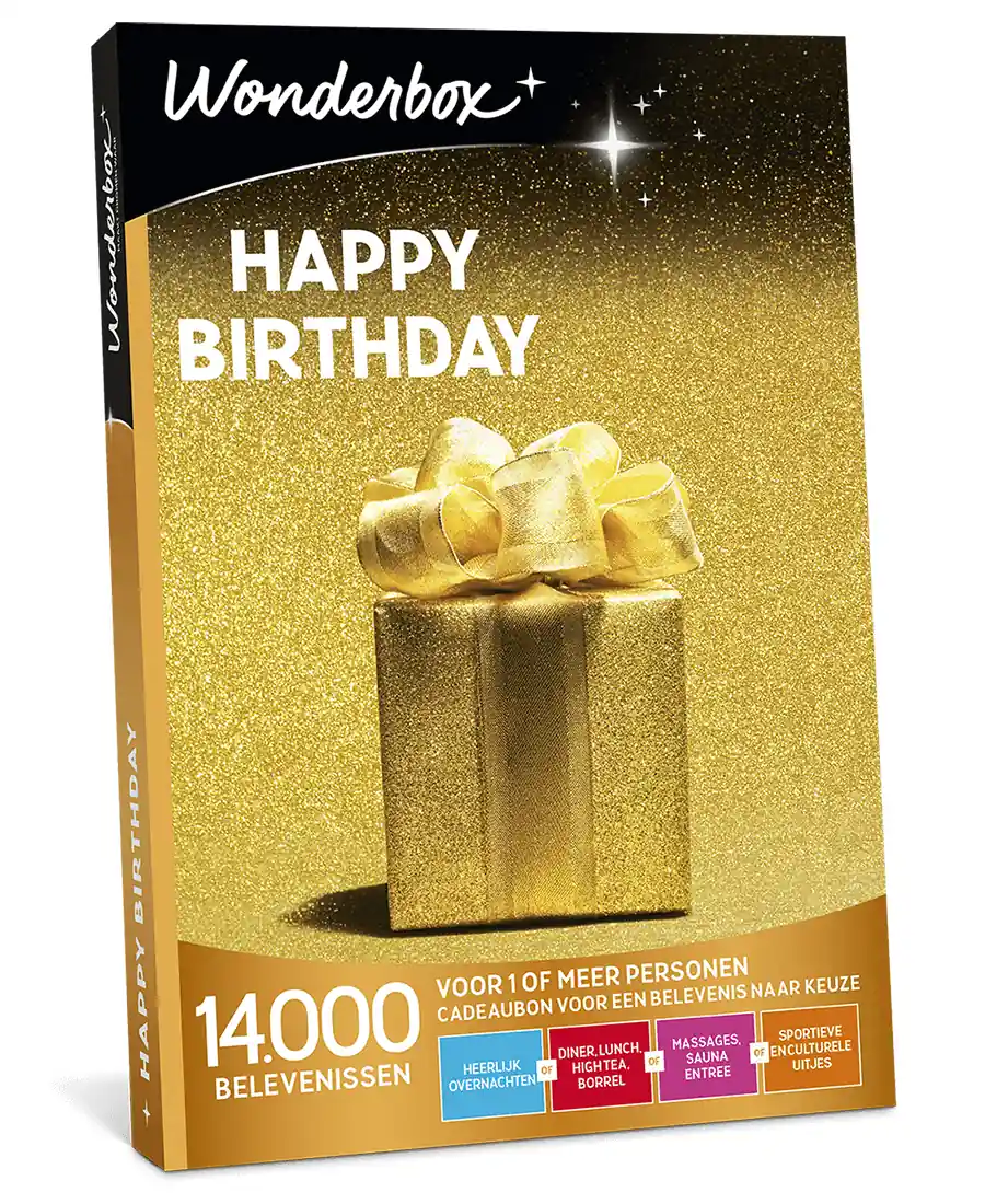 Wonderbox – Happy Birthday van Wonderbox cadeaukaarten