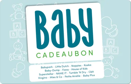 Babycadeaubon Blauw van CadeauConcepten