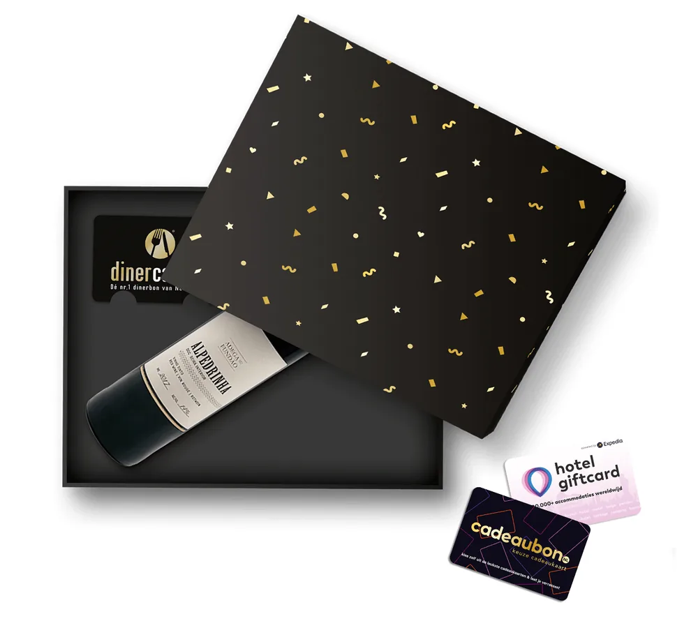Cadeaupakket dranken: Wijn, Gin & Tonic, prosecco, of non-alcoholische bubbel