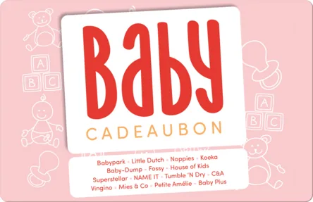 Babycadeaubon Roze van CadeauConcepten