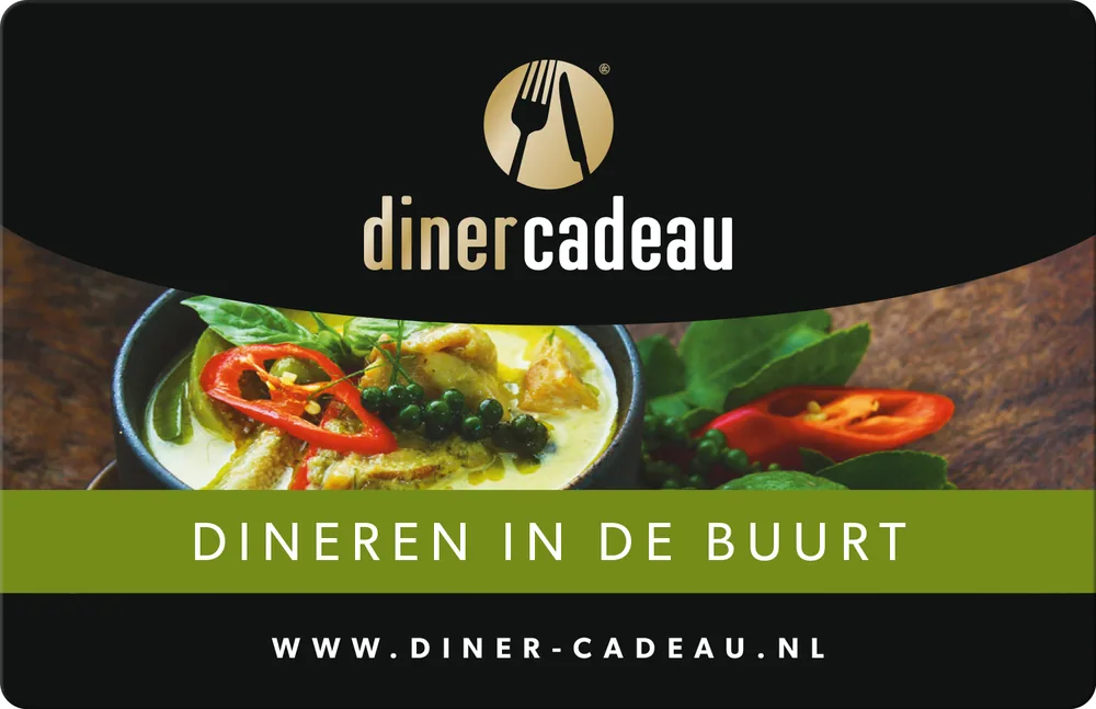 Dineren in de buurt Cadeaukaart van Diner Cadeaukaart