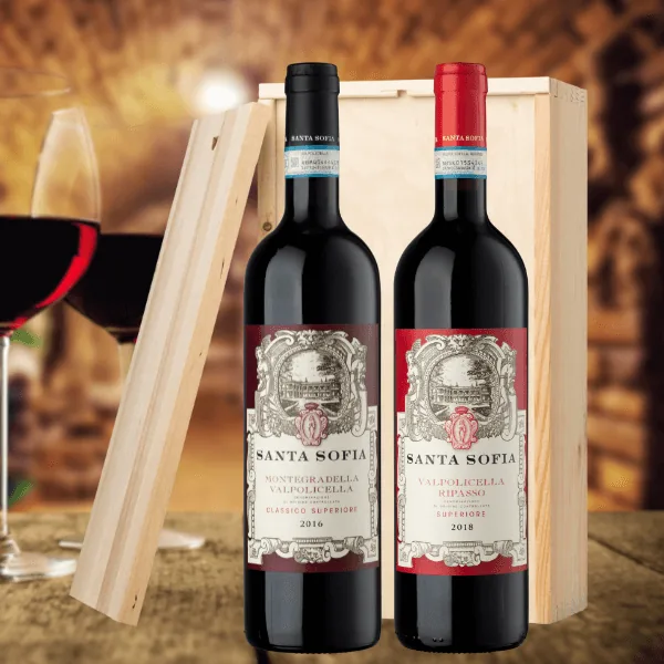 Montegradella & Ripasso Valpolicella Superiore | Wijnpakket van Santa Sofia