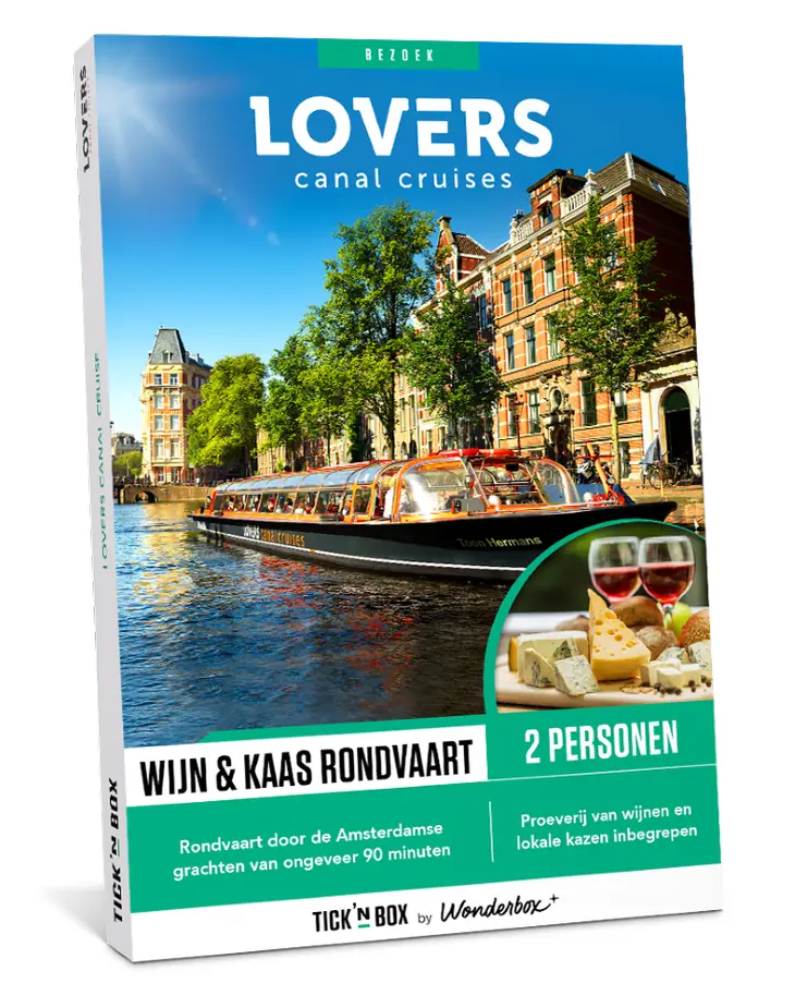 Tick'nBox - Lovers Wine & Cheese Canal Cruise van Tick'nBox cadeaukaarten