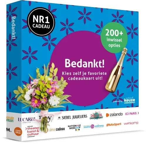 Bedankt van Nr 1 Cadeau Kaart