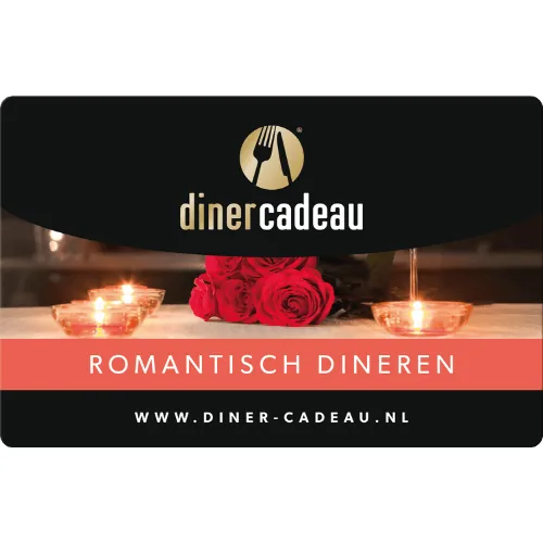 Romantisch dineren Cadeaukaart van Diner Cadeaukaart