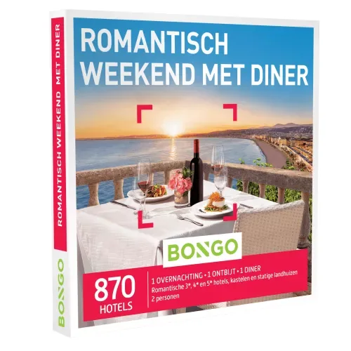 Bongo - Romantisch Weekend met Diner van Bongo | Luxe Cadeauboxen