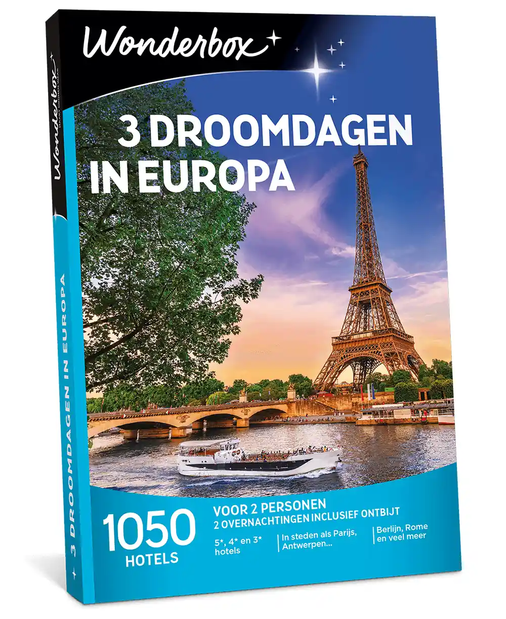 Wonderbox - 3 Droomdagen in Europa van Wonderbox cadeaukaarten
