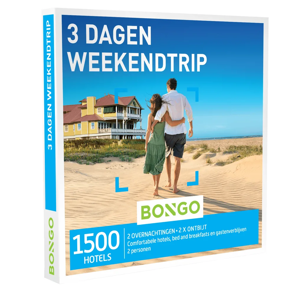 Bongo - Weekendtrip 3 dagen met diner van Bongo | Luxe Cadeauboxen
