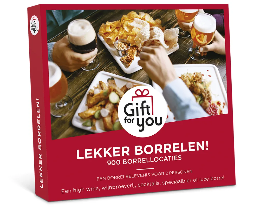 GiftForYou – Lekker Borrelen van GiftForYou cadeaukaarten
